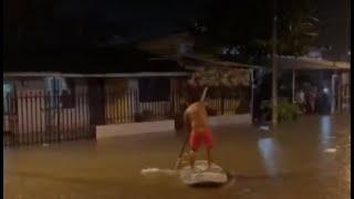 El huracán Elsa causó inundaciones en el centro histórico de Cartagena
