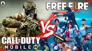 FREE FIRE vs CALL OF DUTY MOBILE // Qual é Melhor? AVALIAÇÃO GERAL