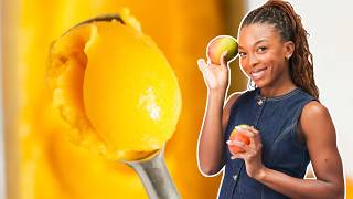 3 Zutaten. Keine Eismaschine. Unglaubliches Mangosorbet 🥭