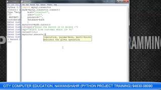 Python Delete Data (Row) from MYSql (MariaDB)