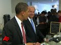 Raw Video Obama and Biden Go on Burger Run