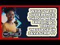 What's The Difference: Throw New Error() Vs Throw 'message' In JavaScript? - JavaScript Toolkit