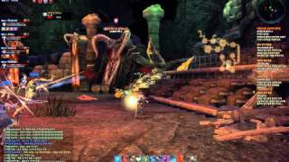 TERA KR CBT4 Stress Test Sorcerer lv20 instance Final Boss [HD]