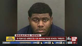 Man arrested for making false threats throughout Hillsborough
