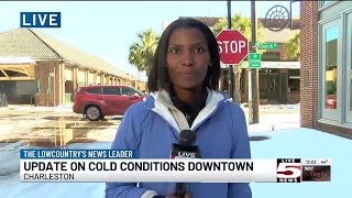 VIDEO: Tiana has the noon update on road conditions in downtown Charleston