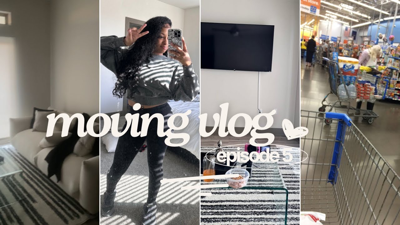 Moving Vlog Ep 5 Couch Unboxing Furniture Shopping Home Updates