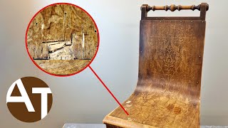 I restored wormed Luterma chair and found interesting facts about its past