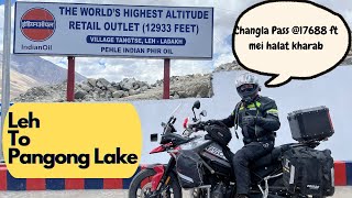 Ride from Leh to Pangong Lake via Changla Pass @17688 ft | Britisher praising my bike | Ep. 12