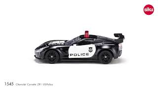 siku 1545 Chevrolet Corvette ZR1 US-Police