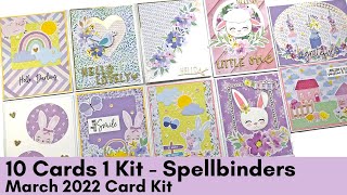 10 Cards 1 Kit | Spellbinders March 2022 Card Kit | Have a Springy Day