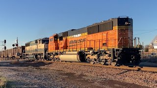 BNSF E-HAFBKM with Hornshow \u0026 MACs near New Fairview, TX (December 29, 2024)