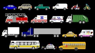 Street Vehicles - Cars and Trucks - The Kids' Picture Show (Fun & Educational Learning Video)