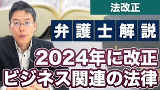 2024年、ビジネス関連の法律改正をまとめて解説！【フリーランス保護新法、景品表示法、商標法】