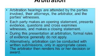Chapter 6 Alternative Dispute Resolution (ADR) Lecture