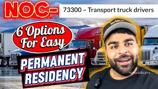 6 Easy Permanent Residency Options for Truck Drivers (NOC 73300) – Tusharuplifts #truckdriver 🇨🇦