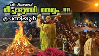 Theechamundi theyyam |തീച്ചാമുണ്ഡി തെയ്യം കണ്ണൂർ | പന്നിയൂർ | panniyoor #chuzhalikkaran