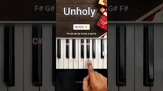 Unholy Piano Tutorial With Notes