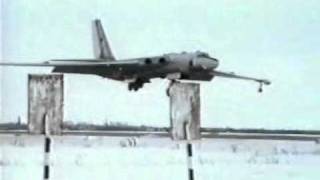 Last landing of Russian Myasishchev bomber on March 21 1994