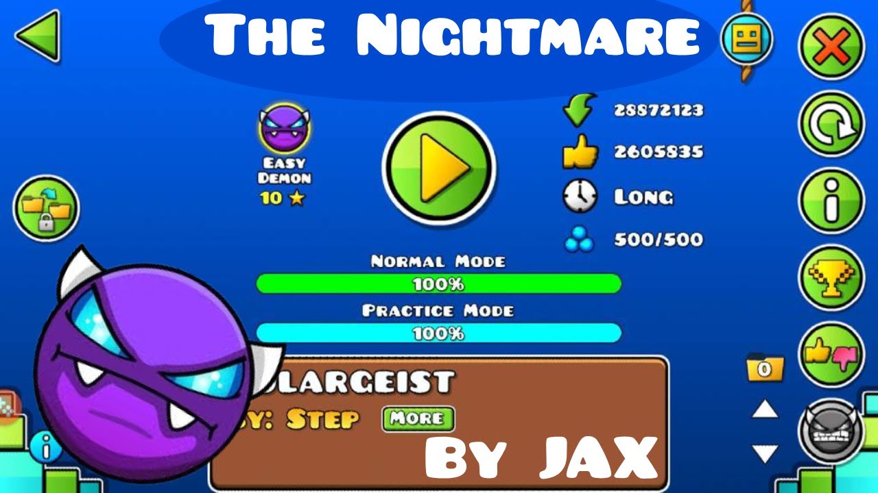The Nightmare Jax Easy Demon Youtube