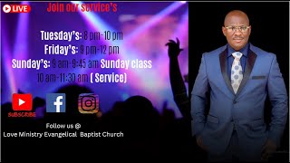 Love Ministry Evangelical Baptist Church ( Sunday  Service) | 1/ 5 /25|