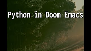 Coding simple sorting algorithms (Python in Doom Emacs)