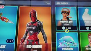 og season 2 buying red knight and stat - fortnite red knight back