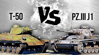 Pz.III J1 vs T-50 — Tank Versus #6