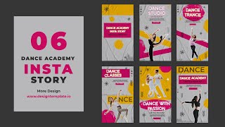 Dance Academy Instagram Story After Effects Templates | Design Video Animation | No Copyright