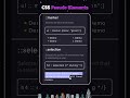 css pseudo elements explained 😎. shorts webdevelopment css