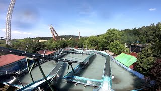 Reverchon Log Flume König Ludwig Wildwasserbahn Freizeit-Land Geiselwind 2021 POV Onride