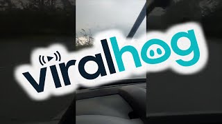Car Caught Near a Tornado in Estonia || ViralHog
