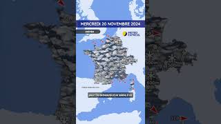 Météo du Mercredi 20 au Vendredi 22 Novembre 2024