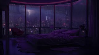 Relax in a luxurious apartment, sleep well with the soft sound of the rain next to the window ⛈️