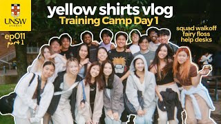 UNSW Yellow Shirts: Training Camp Day 1 Vlog (College Student Diaries)