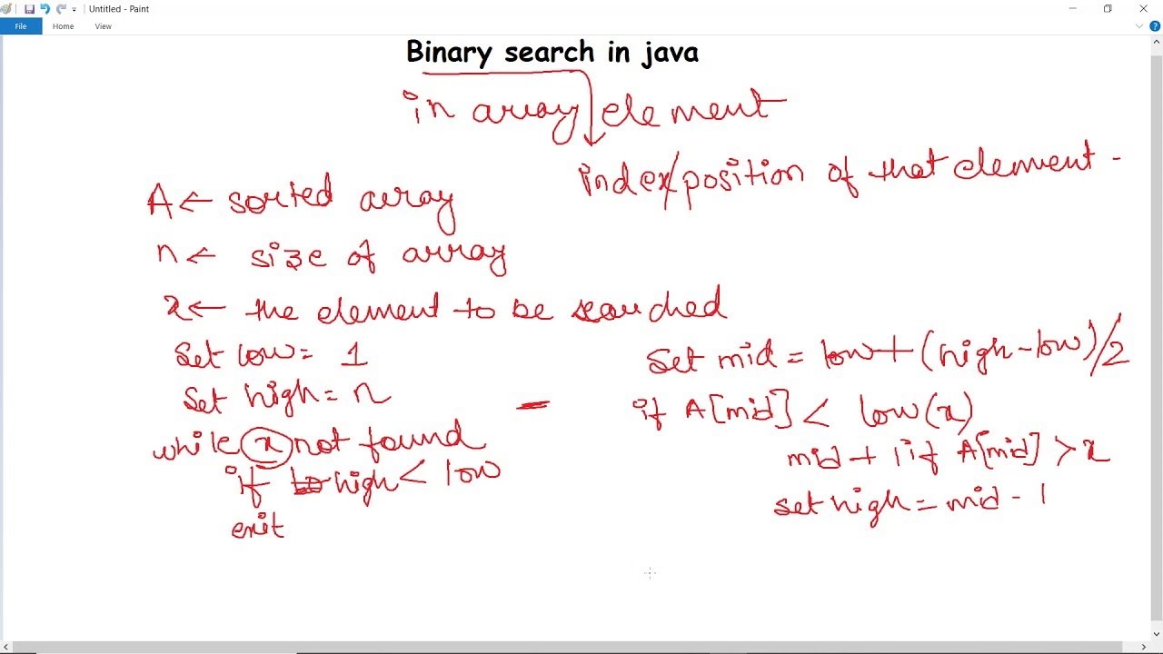 Java Program To Implement Binary Search Algorithm | What Is Binary ...