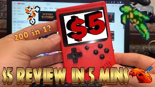 $5 REVIEW IN 5 MINUTES| 200 IN 1 HANDHELD