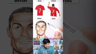 How to draw a Cristiano Ronaldo noob vs pro?