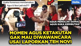 Sindiran Netizen Momen Agus Ketakutan Gak Mau Diwawancara Usai Laporkan Teh Novi