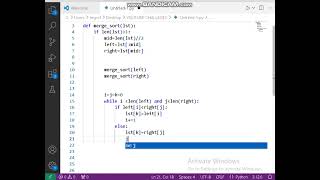 Day 38:Python Merge Sort Tutorial