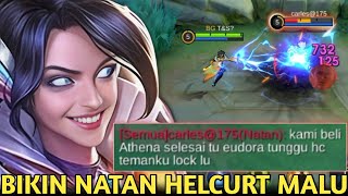 EUDORA LOCK HELCURT & NATAN SOMBONG SAMPE BELI 3 ATHENA + 2 ROSE! ENDINGNYA MEREKA MALU SENDIRI!MLBB