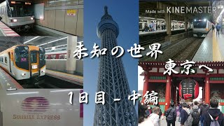 【 鉄道旅ゆっくり実況 】第1回：未知の世界  東京へ    1日目中編