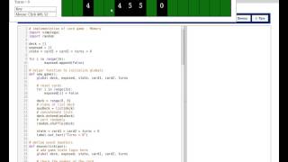 Memory game on python