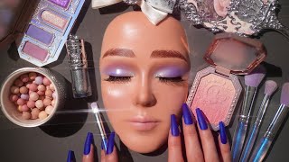 ASMR Vivid Glam Makeup Application ( Video for Sleep , Guerlain , Flower Knows , Luxury Makeup )