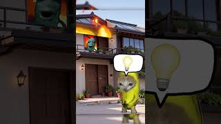 Banana Cat 🍌🐱 Saves Plankton 🦠 From Fire 🚒🔥