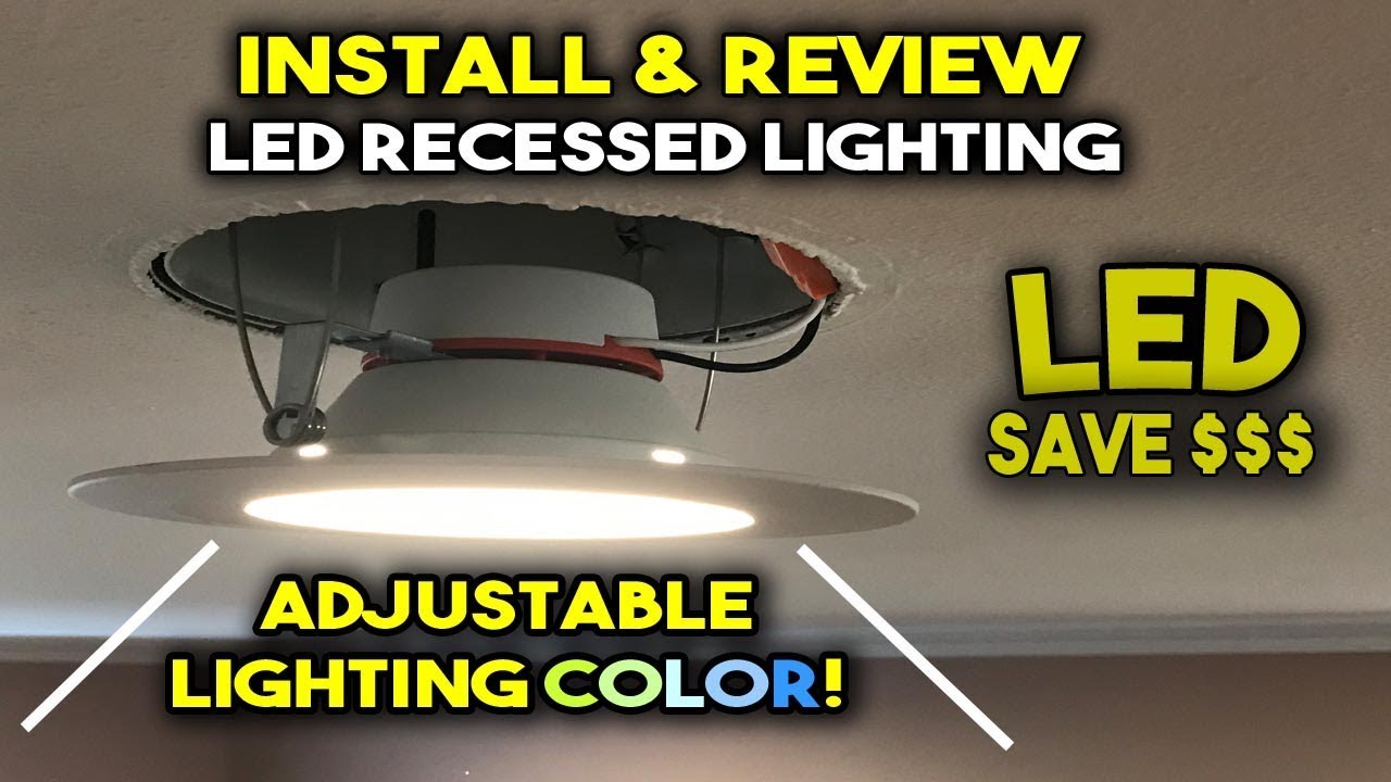 How To Install LED Recessed Lighting - YouTube