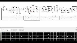 【TAB】君島大空 - 向こう髪 ギターソロ
