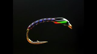 Fly Tying Ice Blue Competition Trout Buzzer by Mak