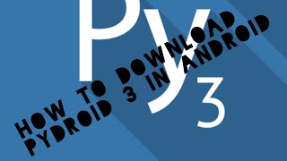 HOW TO DOWNLOAD PYDROID 3 APP || TRY IT NOW TAMIL OFFICIAL ||| SIMPLE METHOD