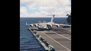 Crazy Takeoff! Boeing C-17 Globemaster III NATO from Aircraft Carrier