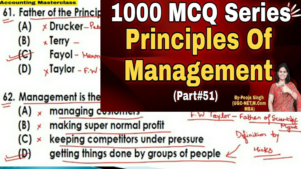 MCQ On Principles Of Management | Objective Question On Principles Of ...